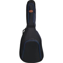 AyrStore Müzik  Müzik Profesyonel Su Geçirmez 20 mm Pedli Gigbag Akustik Gitar Kılıfı Siyah