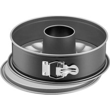 AyrStore Kaiser Inspiration Kelepçeli Kek Kalıbı, 26 Cm, Yuvarlak, 2 Raf, Düz ve Boru Taban, Yuvarlak Pişirme