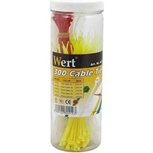 AyrStore W 2430, Kablo Bağı Seti 300 Parça, Kırmızı, Yeşil, Sarı, Beyaz
