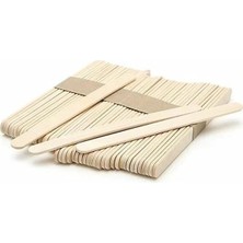 AyrStore Ahşap Dondurma Çubukları (50 Adet) Pratik Evde Dondurma Yapma Çubuğu (Ahşap Kaşık)