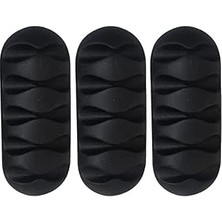AyrStore 3 Adet 5 Kanallı Kablo Tutucu Sabitleyici Kablo Sabitleyici Mouse Kablosu, Şarj Kablosu
