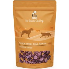 AyrStore Freeze Dried Tavuk Yürek Köpek Ödül MAMASI%100 Doğal, Glutensiz 30 Gr(Dog Treat)