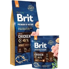 AyrStore Premium By Nature Kuru Köpek Maması, Tavuklu, Yetişkin, Orta Irk, 15 kg