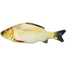AyrStore Peluş Kedi Oyuncağı Balık Kedi Nanesi Otlu Çıngıraklı 1 Adet Sazan