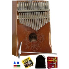 AyrStore KLX-990 Ahşap Gerçek Ağaç Kaliteli Kalimba 17 Tuşlu Full Set
