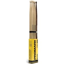 AyrStore Rebound 5A Hickory Drumstick, Eichelholzspitze, Firegrain Bonus 4er-Pack