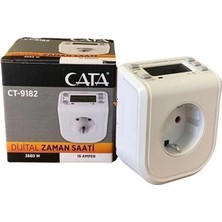 AyrStore CT-9182 Dijital Zaman Saati, 3680 W, Beyaz