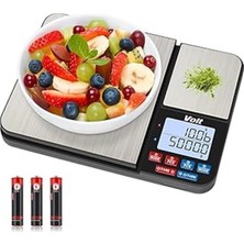 AyrStore SC21 Hassas Mutfak Terazisi-Lcd Ekranlı Dijital Tartı-Paslanmaz Çelik Mutfak Ölçüm Tartısı