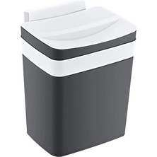 AyrStore Soft Askılı Çöp Kutusu Antrasit 4 Lt - Antrasit, Çok Amaçlı Askılı Çöp Kutusu, Dolap