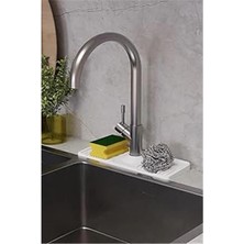 AyrStore Musluk Matı Elastik Silikon Mutfak ve Banyo Için Lavobo Su Tutucu Musluk ve Brya Matı
