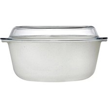 AyrStore Pasabahce Non-Stick Cam Kapaklı Yuvarlak Tencere, Krem 3150CC, PB-59013-GR