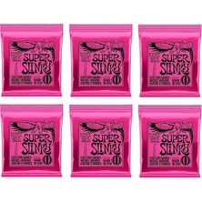 AyrStore Super Slinky Nickel Wound Electric Guitar Strings 6 Pack - 9-42 Gauge