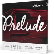AyrStore D'addario J1010 1/2m Cello Tel Seti, Prelude, 1/2 Scale, Medium Tension