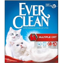 AyrStore Multiple Cat Ekstra Güçlü Topaklanan Kedi Kumu, Eşsiz Aktif Karbon Teknolojisi, 10 L