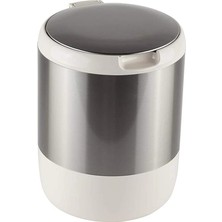 AyrStore Pasifik Kapaklı Çöp Kovası, 3lt, 15.5X20 Cm, Bej