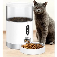 AyrStore Kedi Köpek Akıllı Mama Kabı, Otomatik, Wifi, 4lt, Uzaktan Kontrol, Porsiyon Ayarlı