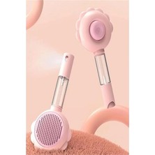 AyrStore Basmalı Telli Su Sprey Hazneli Hayvan Kedi Köpek Fırçası Çift 2in 1