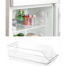 AyrStore Kırılmaz Buzdolabı Için Şeffaf ve Şık Akrilik Içecek Düzenleyici ile Mutfak ve Buzdolabınızı