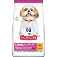 AyrStore Hill's Scıence Plan +7 Yaşlı Küçük ve Mini Irk Tavuklu Köpek Maması 1.5 kg