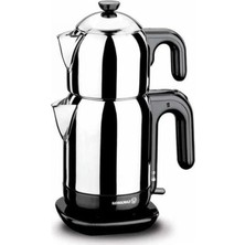 AyrStore Demtez Inox/siyah Elektrikli Çaydanlık