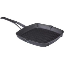 AyrStore Döküm Izgara Tava, Metal Kulplu, 26X26 cm