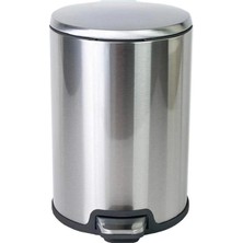 AyrStore Cigo Pedalli Çöp Kovasi 12LT Beyaz Iç Kisim Siyah