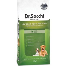 AyrStore Dr.sacchi Düşük Tahıllı Kuzu Etli Yetişkin Köpek Maması 12 kg