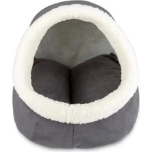 AyrStore Alaska Kedi Yuvası Yıkanabilir, Gri