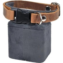 AyrStore X-Perk Hakiki Deri Kedi Köpek Boyun Tasması