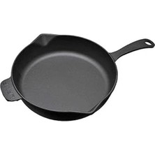AyrStore Demir Döküm Yuvarlak Kızartma Tavası, 34 cm