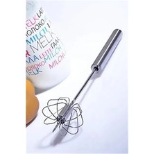 AyrStore Paslanmaz Çelik Basmalı Otomatik Çırpıcı 38 cm