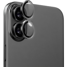 Ennar Apple iPhone 16 Plus - 16 Metal Çerçeveli Kamera Koruma Lensi