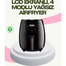 Brf 2400W Güçlü Airfryer 6l Yapışmaz Hazne Bulaşık Makinesi Uyumlu