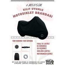 Dock Siyah Bmw F650 Gs Kilit Uyumlu Motosiklet Brandası(4 Mevsim)