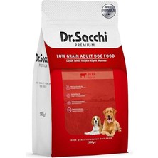AyrStore Dr.sacchi Premıum Düşük Tahıllı Sığır Etli Yetişkin Köpek Maması 1,5 kg