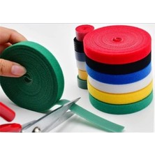 AyrStore Cırt Cırt Yapışkanlı Kablo Düzenleyici, 5 Metre Kablo Düzenleme Organizer Cırt Cırt Rulo 5 Metre