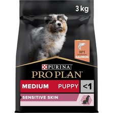 AyrStore Medium Puppy Somonlu Tam Kuru Orta Irk Yavru Köpek Maması, 3 kg