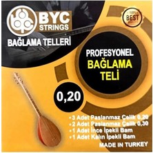 AyrStore BYC20 Uzun Sap Saz Teli Takım 0.20 Uzun Sap Bağlama Teli