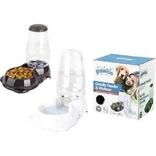 AyrStore Pawise Hazneli Kedi Köpek Mama-Su Kabı Takım 2,6 Lt
