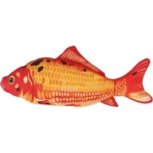 AyrStore Peluş Kedi Oyuncağı Balık Kedi Nanesi Otlu Çıngıraklı 1 Adet Kırmızı Balık