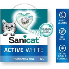 AyrStore Active White Topaklanan Kedi Kumu (Kokusuz) 10L