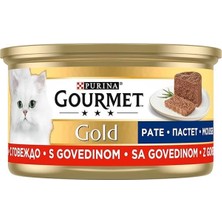 AyrStore Gold Kıyılmış Sığır Etli Yaş Kedi Maması, Yetişkin, 85 G
