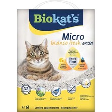 AyrStore Xmicro Bianco Fresh Extra, Topaklanan Kedi Kumu 6lt