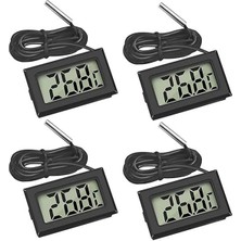 AyrStore Dijital LCD Termometre Sıcaklık Monitörü Harici Sensörü ile Buzdolabı Dondurucu Buzdolabı
