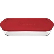 AyrStore Pasabahce  59006 Plastik Kapaklı Borcam Kırmızı