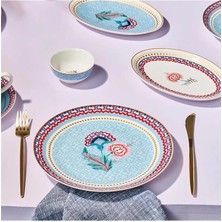 AyrStore Spello Blue 26 Parça Kahvaltı Seti Rnd