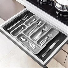 AyrStore Kaşıklık Çekmece Içi Ayarlanabilir Açılabilir Bıçak Kaşık Çatal Çekmece Içi Düzenleyici