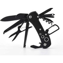 AyrStore Çok Fonksiyonlu Siyah Isviçre Kamp Cep Çakısı