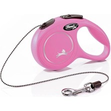 AyrStore Flexi New Classic Xs Beden Pembe 3mt Ipli Tasma