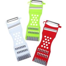 AyrStore 5 In 1 Çok Fonksiyonlu Sebze Meyve Soyucu Dilimleyici 5 In 1 Rende Sarımsak Ezici